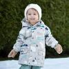 JAN & JUL Waterproof Fleece Lined Rain Jacket, Raincoat for Kids(Fleece-lined: Polar Pals)