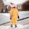 JAN & JUL Waterproof Fleece Lined Rain Jacket, Raincoat for Kids(Fleece-lined: Yellow)