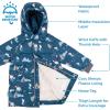JAN & JUL Waterproof Insulated Puffy Coat for Toddlers and Kids(Waterproof: Arctic)