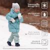 JAN & JUL Waterproof Insulated Puffy Coat for Toddlers and Kids(Waterproof: Green Grove)