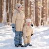 JAN & JUL Waterproof Insulated Puffy Coat for Toddlers and Kids(Waterproof: Oat)