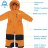 JAN & JUL Waterproof Insulated Snow Suit for Toddlers and Kids(Toasty-dry Snow Suit: Cinnamon)