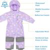 JAN & JUL Waterproof Insulated Snow Suit for Toddlers and Kids(Toasty-dry Snow Suit: Macarons)