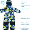 JAN & JUL Waterproof Insulated Snow Suit for Toddlers and Kids(Toasty-dry Snow Suit: Neon Peaks)