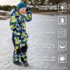 JAN & JUL Waterproof Insulated Snow Suit for Toddlers and Kids(Toasty-dry Snow Suit: Neon Peaks)