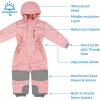 JAN & JUL Waterproof Insulated Snow Suit for Toddlers and Kids(Toasty-dry Snow Suit: Prairie Flowers)