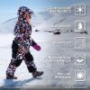 JAN & JUL Waterproof Insulated Snow Suit for Toddlers and Kids(Toasty-dry Snow Suit: Winter Flowers)