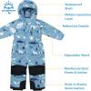 JAN & JUL Waterproof Insulated Snow Suit for Toddlers and Kids(Toasty-dry Snow Suit: Wolf and Bear)