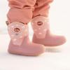 JAN & JUL Waterproof Insulated Winter Boots for Toddlers and Kids(Apricot Flower)