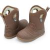 JAN & JUL Waterproof Insulated Winter Boots for Toddlers and Kids(Brown Birch)