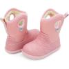 JAN & JUL Waterproof Insulated Winter Boots for Toddlers and Kids(Dusty Pink Birch)