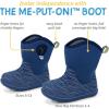 JAN & JUL Waterproof Insulated Winter Boots for Toddlers and Kids(Pink Rainbow)