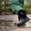JAN & JUL Waterproof Insulated Winter Boots for Toddlers and Kids(Wolf and Bear)