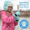 JAN & JUL Waterproof Insulated Winter Gloves for Kids(Soft Brown)