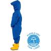 JAN & JUL Waterproof Rain Suit, Windproof Coveralls for Toddlers and Kids(Thin-liner: Blue)