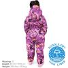 JAN & JUL Waterproof Rain Suit, Windproof Coveralls for Toddlers and Kids(Thin-liner: Purple Dream)