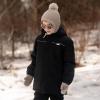 JAN & JUL Waterproof Ski Jacket, Insulated Snow Coat for Toddlers(Black)