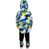 JAN & JUL Waterproof Ski Jacket, Insulated Snow Coat for Toddlers(Neon Peaks)