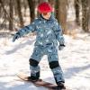 JAN & JUL Waterproof Ski Jacket, Insulated Snow Coat for Toddlers(Wolf and Bear)