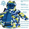 JAN & JUL Waterproof Ski Jacket, Insulated Snow Coat for Toddlers(Wolf and Bear)