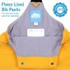 JAN & JUL Waterproof Snow Bib Pants with Fleece-Lining, Overalls for Toddlers and Kids(Fleece-lined: Lavender)