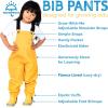 JAN & JUL Waterproof Snow Bib Pants with Fleece-Lining, Overalls for Toddlers and Kids(Fleece-lined: Lavender)