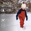 JAN & JUL Waterproof Snow Bib Pants with Fleece-Lining, Overalls for Toddlers and Kids(Fleece-lined: Lavender)