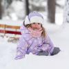 JAN & JUL Waterproof Winter Hat for Babies and Kids(Lavender – No Toggle)