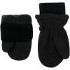JAN & JUL Winter Fleece Mittens for Baby and Toddler(Black)
