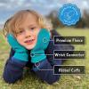 JAN & JUL Winter Fleece Mittens for Baby and Toddler(Soft Brown)