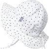 JAN & JUL 50+ UPF Cotton Sun Hat with Wide Brim for Toddler Girls(Dots)