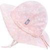 JAN & JUL 50+ UPF Cotton Sun Hat with Wide Brim for Toddler Girls(Prairie Flowers)