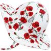 JAN & JUL 50+ UPF Cotton Sun Hat with Wide Brim for Toddler Girls(Red Poppy)