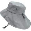 JAN & JUL 50+ UPF Quick-Dry Sun-Hats for Boys(Gray)