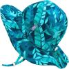 JAN & JUL Adjustable Cotton Floppy Sun Hat with 50+ UPF Protection for Girls(Cool Tropical)
