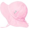 JAN & JUL Adjustable Cotton Floppy Sun Hat with 50+ UPF Protection for Girls(Pink)