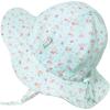 JAN & JUL Adjustable Cotton Floppy Sun Hat with 50+ UPF Protection for Girls(Retro Rose)