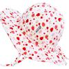 JAN & JUL Adjustable Cotton Floppy Sun Hat with 50+ UPF Protection for Girls(Strawberry)