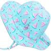 JAN & JUL Adjustable Cotton Floppy Sun Hat with 50+ UPF Protection for Girls(Watermelon)