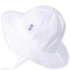JAN & JUL Adjustable Cotton Floppy Sun Hat with 50+ UPF Protection for Girls(White Eyelet)