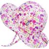 JAN & JUL Adjustable Cotton Floppy Sun Hat with 50+ UPF Protection for Girls(Wildflower)