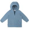 JAN & JUL Fleece Jacket with Stay-On Hood for Toddlers and Kids(Stormy Blue)