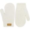 JAN & JUL Fleece Lined Knit Mittens for Baby and Toddler(Mitten: Cream)