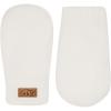 JAN & JUL Fleece Lined Knit Mittens for Baby and Toddler(Thumbless Mitten: Cream)