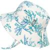 JAN & JUL Girls’ Adjustable Water Resistant Bucket Sun-hat 50+ UPF(Blue Coral)