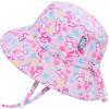 JAN & JUL Girls’ Adjustable Water Resistant Bucket Sun-hat 50+ UPF(Diving Cats)
