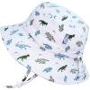 JAN & JUL Grow-with-Me Cotton Bucket Sun-Hat for Baby and Kids(Dino)
