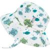 JAN & JUL Grow-with-Me Cotton Bucket Sun-Hat for Baby and Kids(Fish Friends)