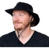 JAN & JUL Jasper Hat | 50+ UPF Outdoor Hat with Mesh Panels(Foldable Jasper Hat: Black)