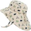 JAN & JUL Kids’ Adjustable Cotton Xplorer Sun Hat 50+ UPF(Bear Camp)